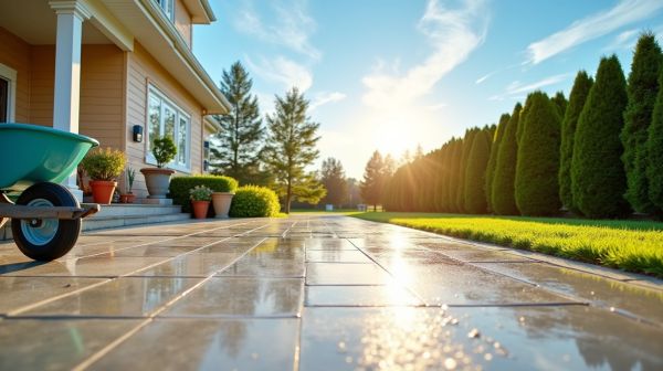 Clean your driveway effectively for a stunning appearance