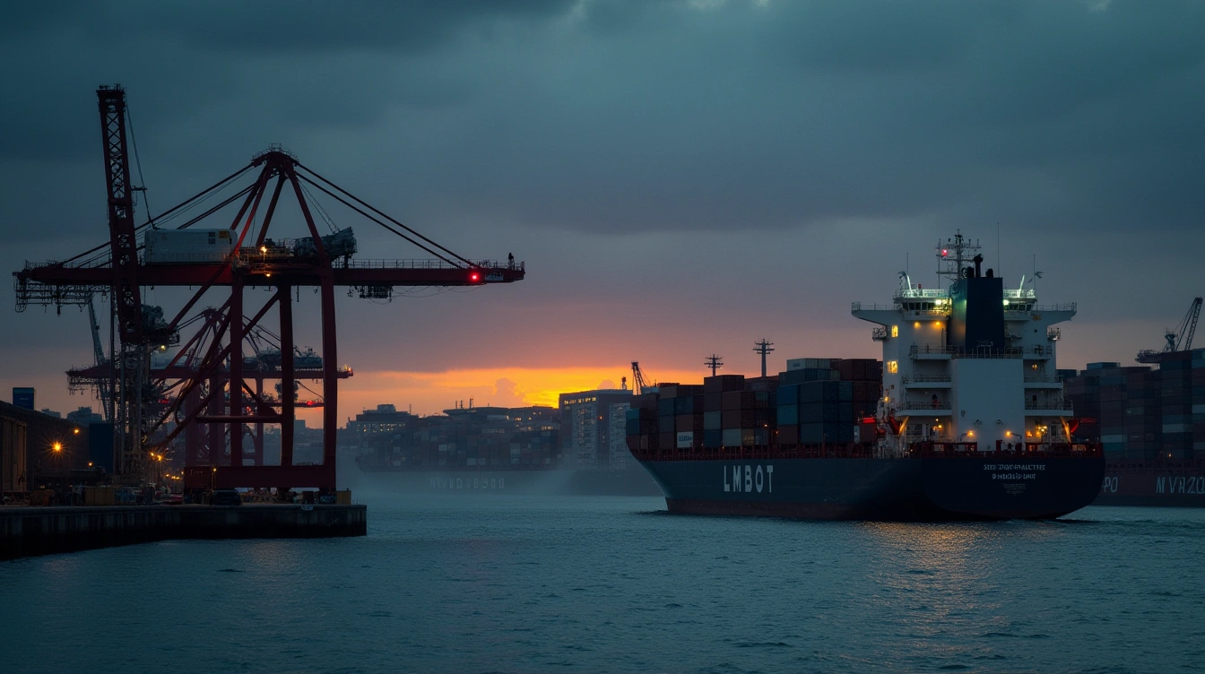 Shipping routes and key ports in China and the UK